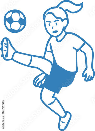 Soccer Football Character Illustration