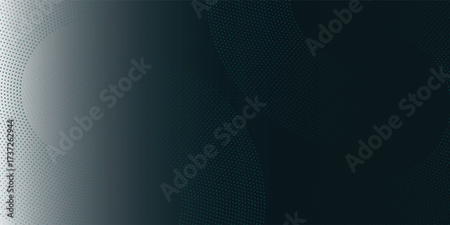 Elegant modern dark blue to light blue and green gradient background circle