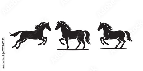 Elegant Horse Silhouette Art