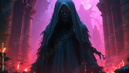 Eerie Presence in Shadowy Domain