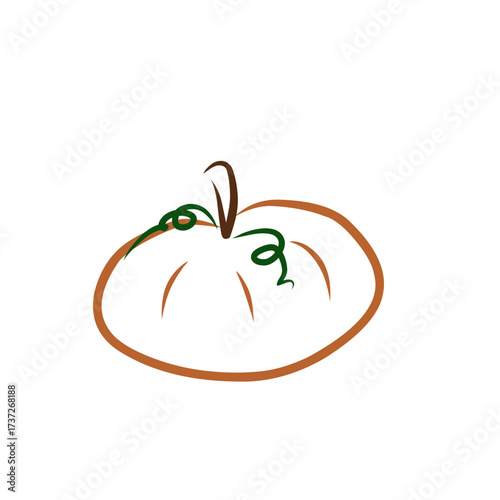 vector illustration of a pumpkin