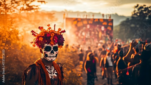 Honoring loved ones in Dia de los Muertos celebration