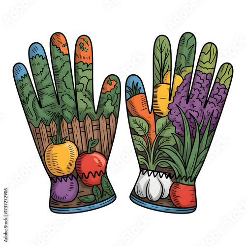Colorful Gardening Gloves
