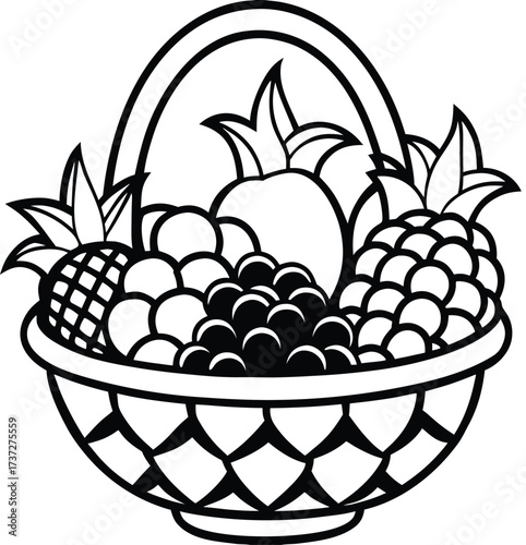 vector illustration of fruits
