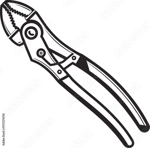 pliers on a white background