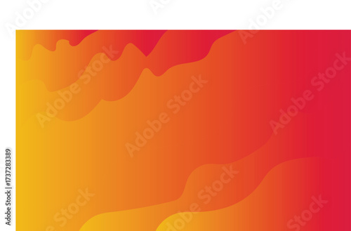 Vibrant orange and red waves for eye catching design
