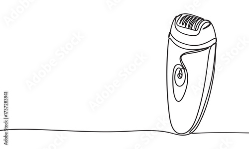 Line Drawing of an Epilator