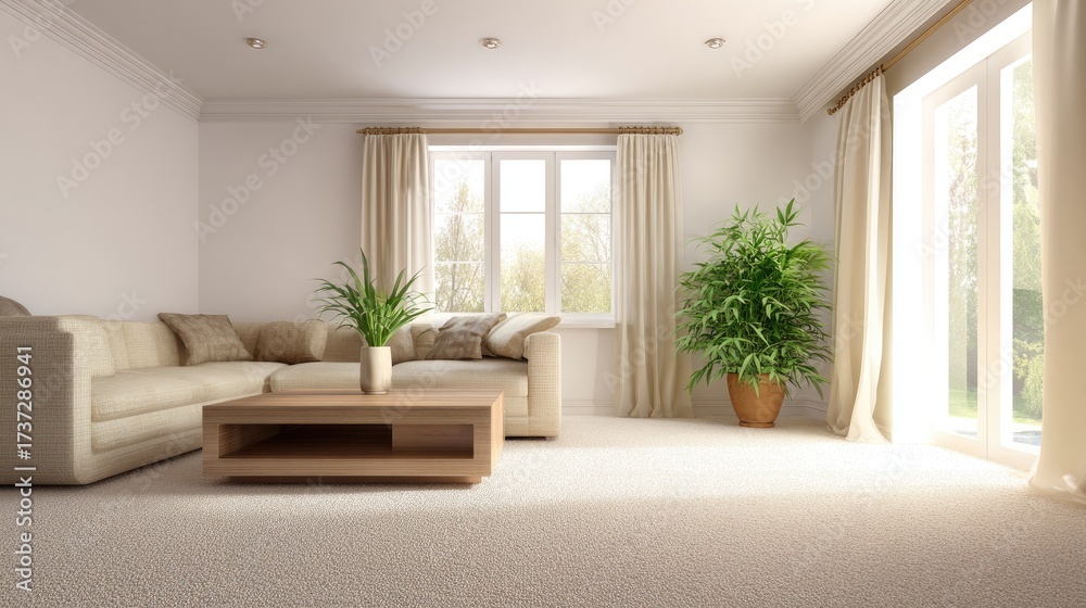 Fototapeta premium Modern living room interior