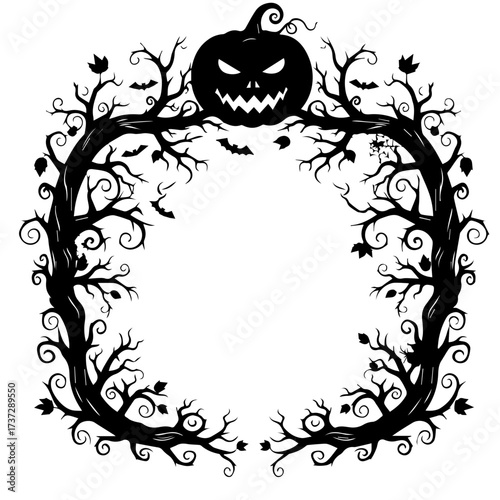 Pumpkin Halloween Frame