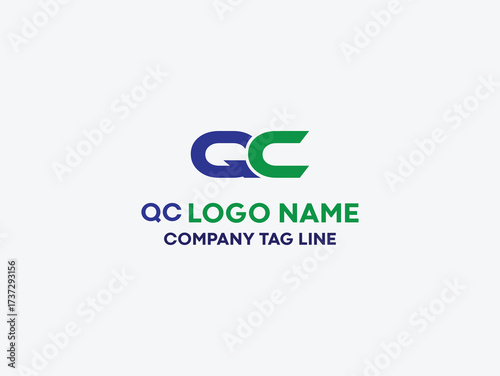 qc modern minimal logo design.qc logo, cq logo , business qc logo , logo of qc.eps