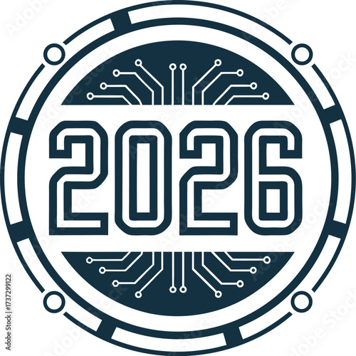 vector illustration of a happy new year