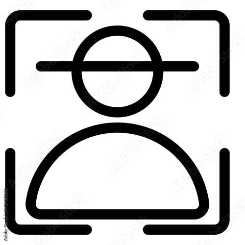 Face recognition icon