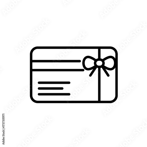 Gift Card Icon – Voucher Coupon Symbol for Shopping, Rewards, and Digital Payments