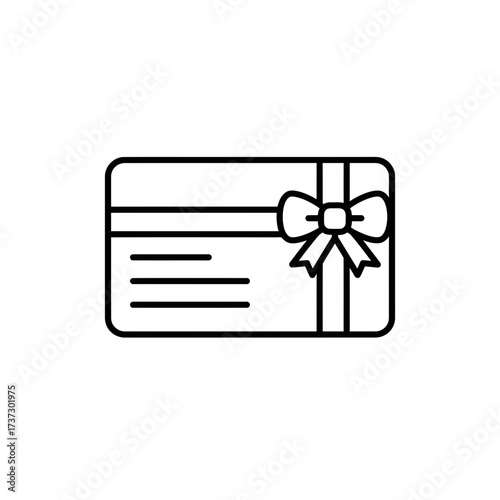 Gift Card Icon – Voucher Coupon Symbol for Shopping, Rewards, and Digital Payments