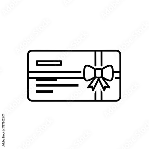 Gift Card Icon – Voucher Coupon Symbol for Shopping, Rewards, and Digital Payments