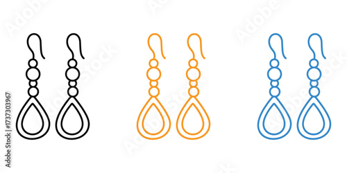 Ear studs icon vector. fashion brands and creative project symbol. vector illustration.