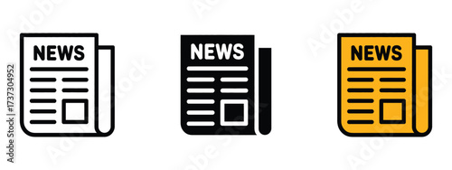 Newspaper icon vector. daily news symbol. vector illustration.