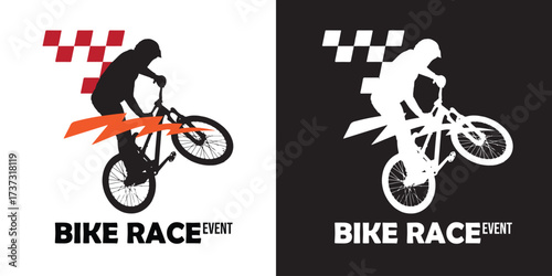 Editable Bike Race Competition Poster for Sport Festival
