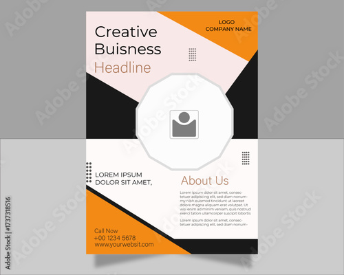 Business promotion advertise publication colorful corporate business flyer





