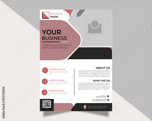 Business promotion advertise publication colorful corporate business flyer





