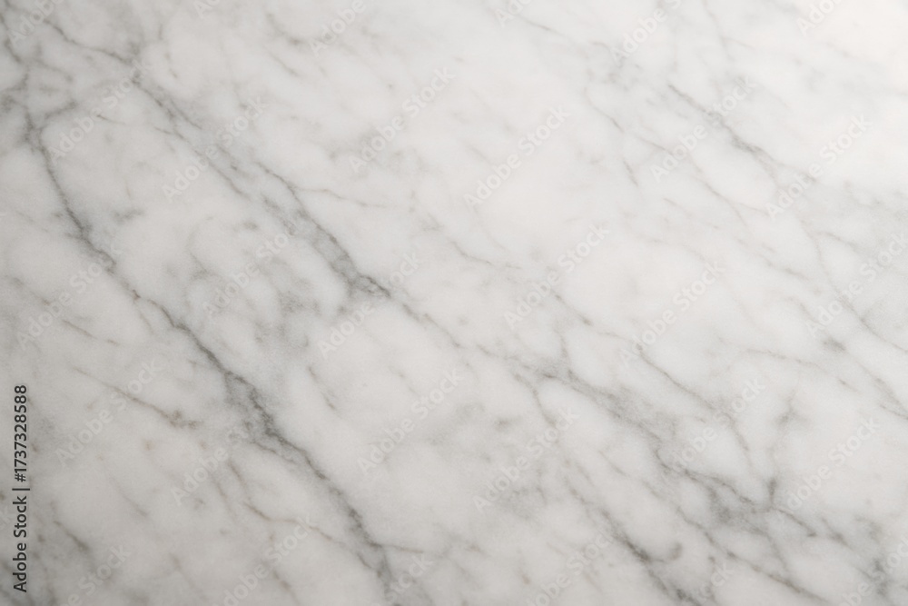 Obraz premium White marble stone surface with light gray natural veins used as elegant minimal background texture for creative interior or design concepts. Ai generative