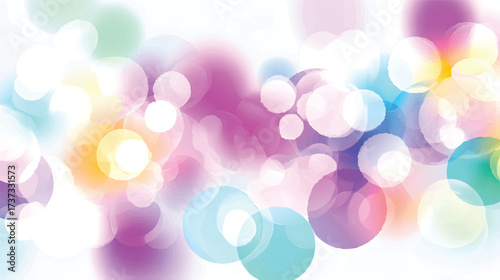 A vibrant abstract background featuring colorful circles in various sizes and shades, creating a playful and energetic atmosphere