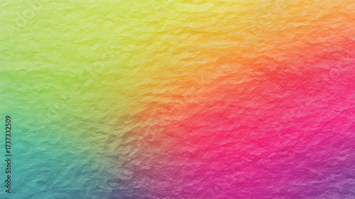 A vibrant abstract background featuring flowing waves of colors including red, orange, yellow, green, blue, and purple