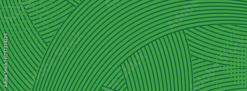 farm green banner, organic abstract background with fields. wavy green lines, natural organic products. ecology background. striped farmer green Pattern
