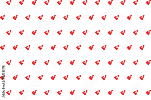 Orange Pizza Pattern Background Image