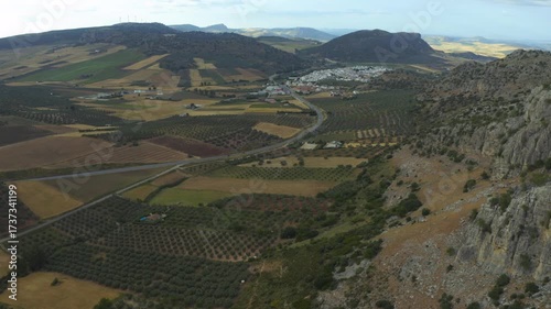 Exploring picturesque landscapes in Malaga, Spain during golden hour