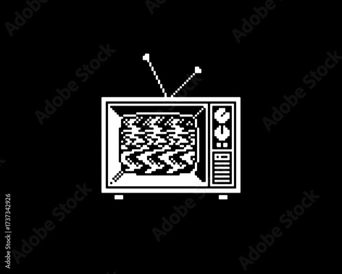 Retro pixel tv