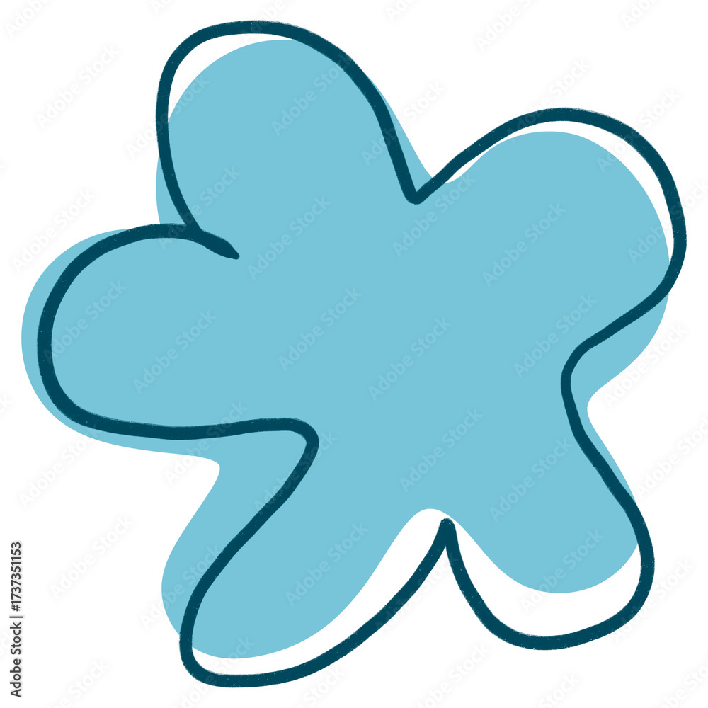 Fototapeta premium Flower Abstract Minimal Flower isolated