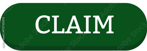 green glossy icon claim