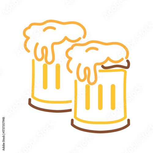 Beer logo icon design