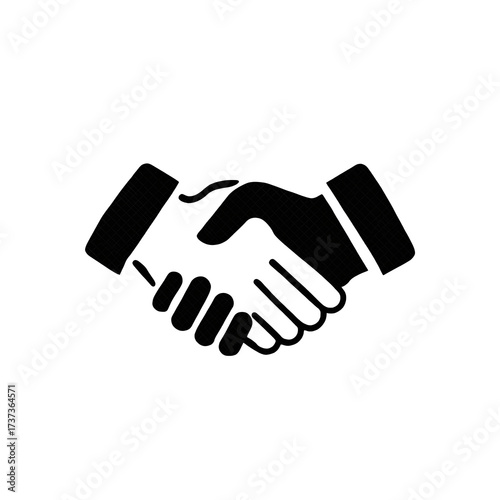 Handshake agreement isolated on transparent background
