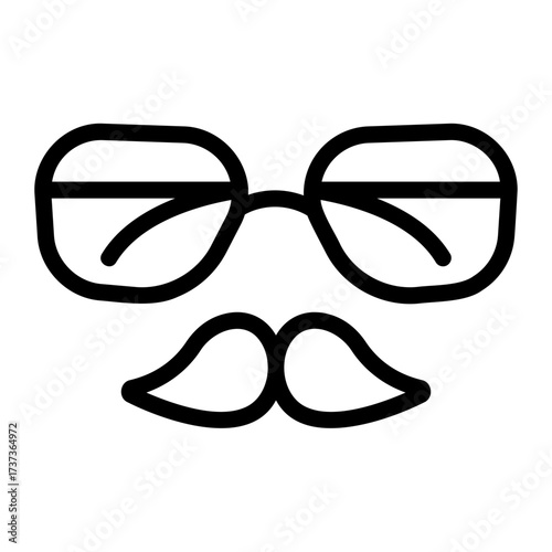 glasses Line Icon
