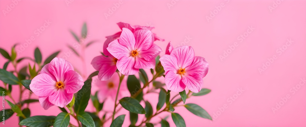 Fototapeta premium Close-up Pink Flowers Delight