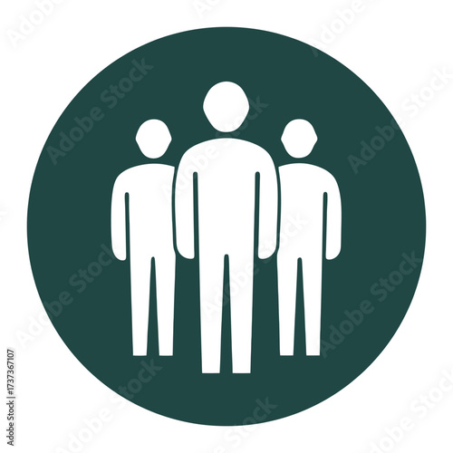Teamwork icon representing board members or group collaboration