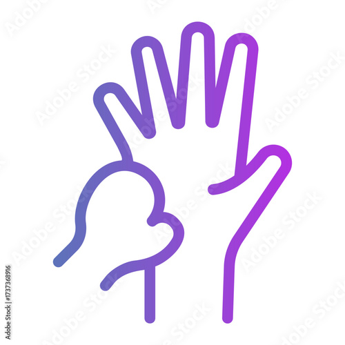 hand Gradient icon