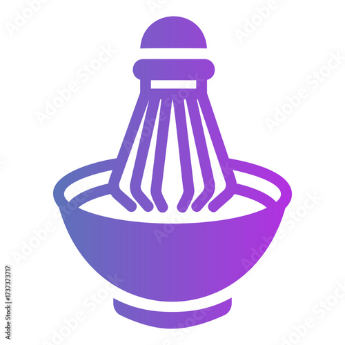 matcha whisk Gradient icon