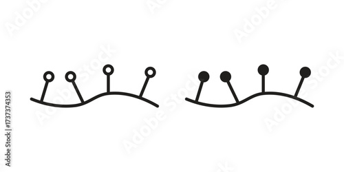Acupuncture icon vector sign symbol