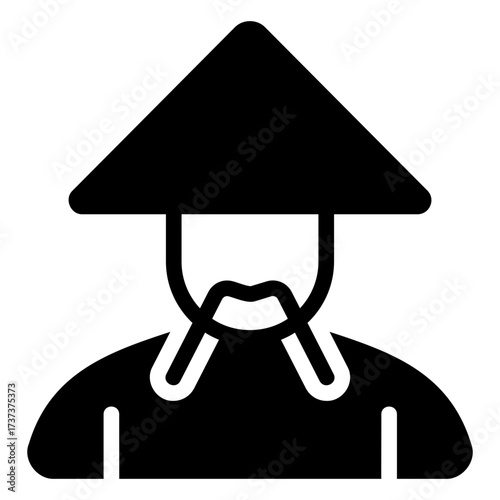 japanese man Solid icon