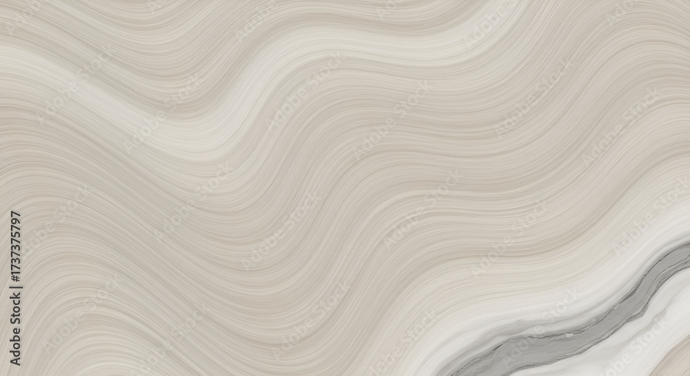 Fototapeta premium Elegant beige marble texture with flowing waves and subtle gray accents design