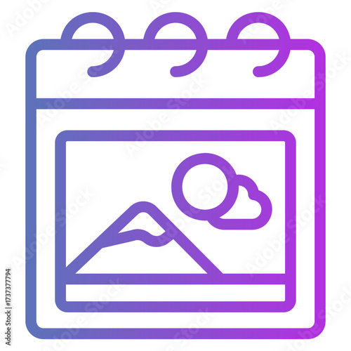 calender Gradient icon