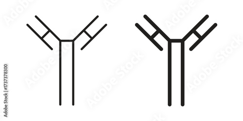 Antibody icon vector sign symbol