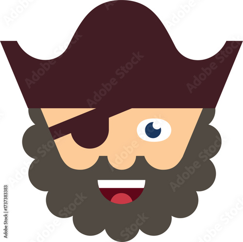 Pirate Face Vector Icon