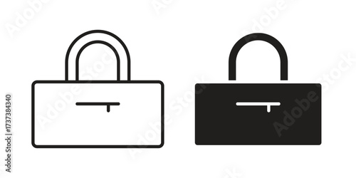 Barrel handbag icon vector sign symbol
