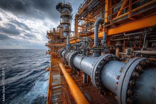 Gas Separator for Oil and Gas Production on Offshore Platform