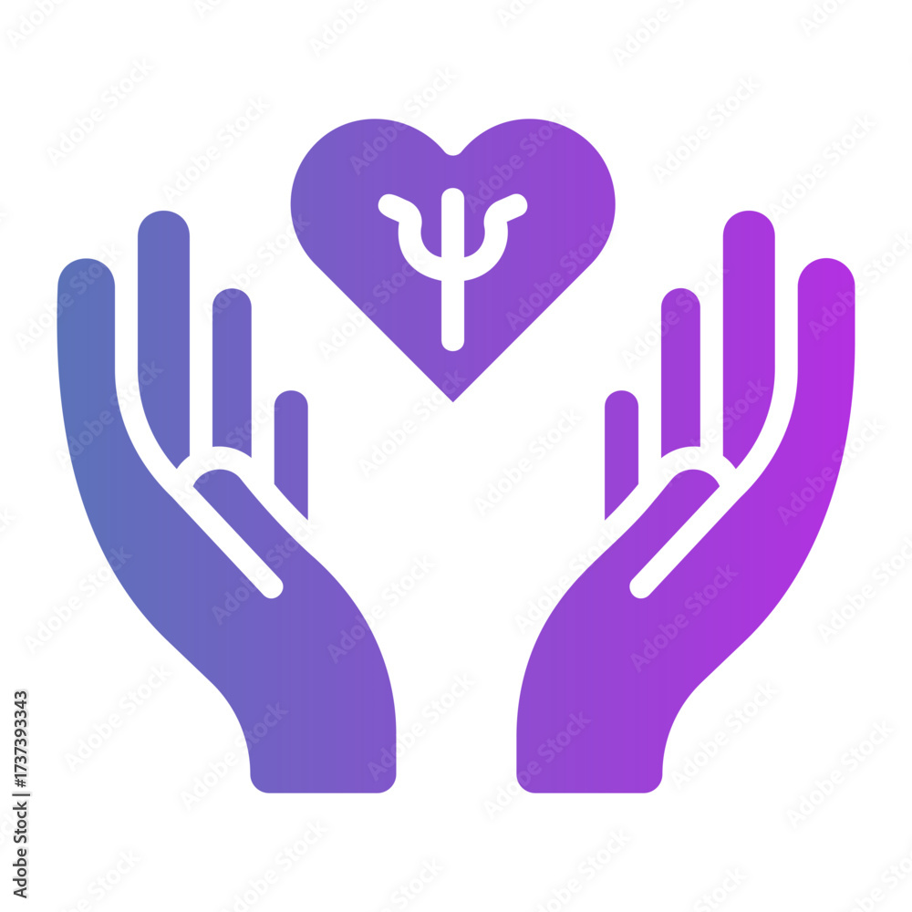 Obraz premium psychologist Gradient icon