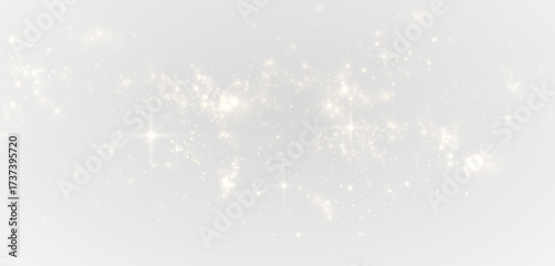 Golden glitter curve with radiant sparks and glowing dust. PNG festive overlay effect,